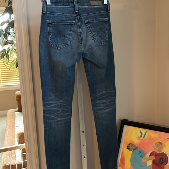 AG-ED DENIM LEGGING SUPER SKINNY ANKLE. SIZE 23. NWOT MEDIUM WASH. - Picture 4 of 13